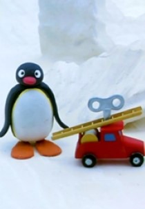 De familie van Pingu viert kerst